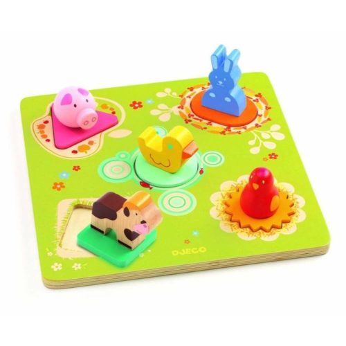 DJECO - Formaillesztő, forma berakó Kacsa és barátai Duck & Friends